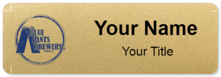 Custom name badges for Blue Pants Brewery