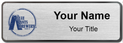 Custom name badges for Blue Pants Brewery