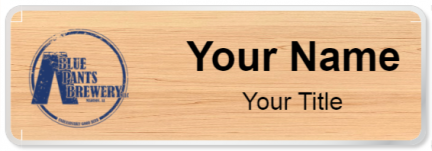 Custom name badges for Blue Pants Brewery