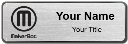 Custom name badges for MakerBot