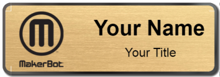 Custom name badges for MakerBot