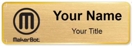 Custom name badges for MakerBot