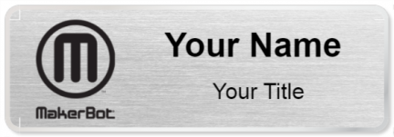 Custom name badges for MakerBot