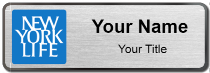 Custom name badges for New York Life Insurance
