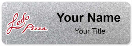 Custom name badges for Ledo pizza
