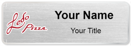 Custom name badges for Ledo pizza