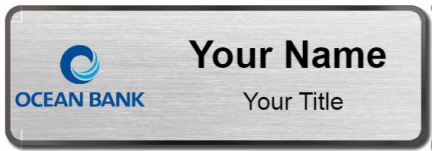 Custom name badges for Ocean Bank