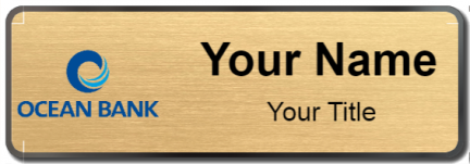 Custom name badges for Ocean Bank