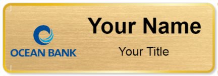 Custom name badges for Ocean Bank