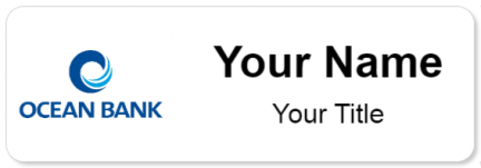 Custom name badges for Ocean Bank