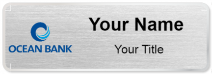 Custom name badges for Ocean Bank