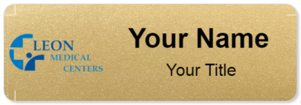 Custom name badges for Leon Medical center