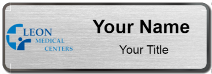 Custom name badges for Leon Medical center