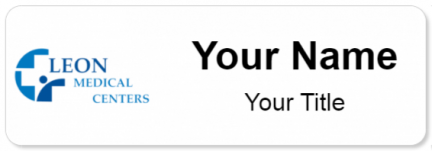 Custom name badges for Leon Medical center