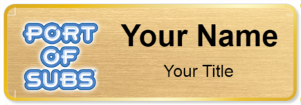 Custom name badges for Port Of Subs