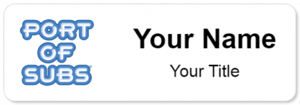 Custom name badges for Port Of Subs