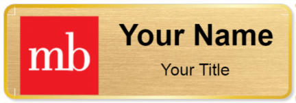 Custom name badges for MB Financial Bank