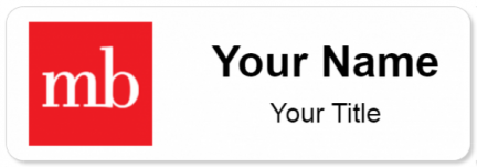 Custom name badges for MB Financial Bank