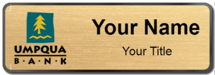 Custom name badges for Umpqua Bank