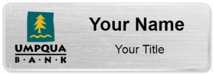 Custom name badges for Umpqua Bank
