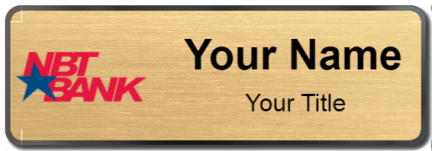 Custom name badges for NBT Bank