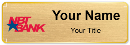 Custom name badges for NBT Bank