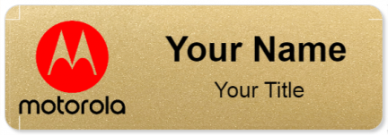 Custom name badges for Motorola
