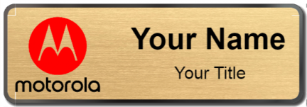 Custom name badges for Motorola