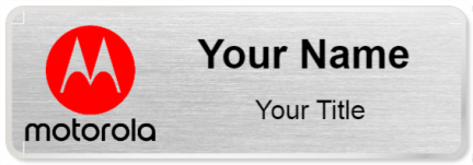 Custom name badges for Motorola