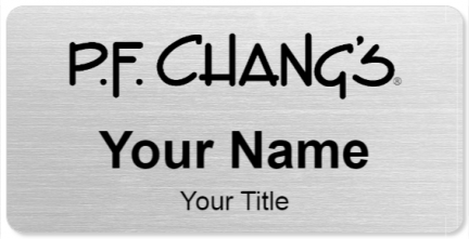 Custom name badges for PF Changs