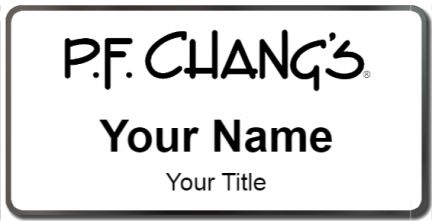 Custom name badges for PF Changs