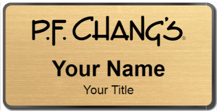 Custom name badges for PF Changs