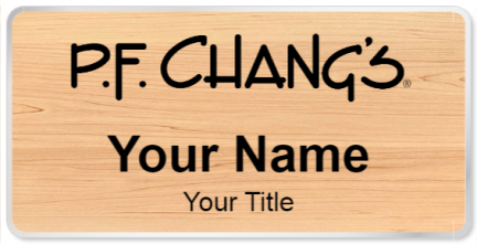Custom name badges for PF Changs