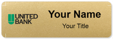 Custom name badges for United Bank