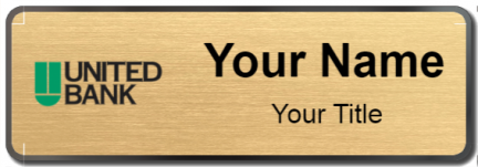Custom name badges for United Bank