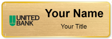 Custom name badges for United Bank