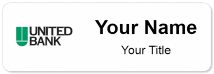 Custom name badges for United Bank