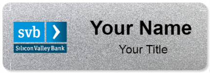Custom name badges for Silicon Vally Bank
