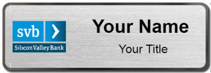 Custom name badges for Silicon Vally Bank