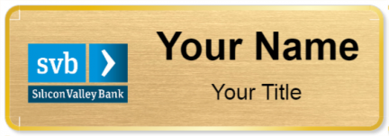 Custom name badges for Silicon Vally Bank