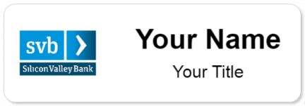 Custom name badges for Silicon Vally Bank