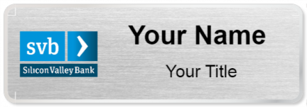 Custom name badges for Silicon Vally Bank