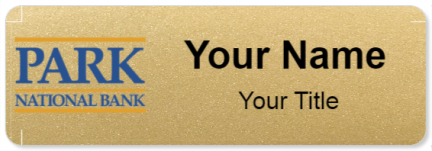 Custom name badges for Park National Bank