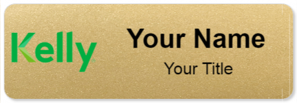 Custom name badges for Kelly Services