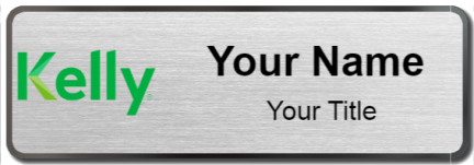 Custom name badges for Kelly Services