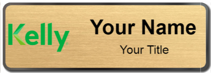 Custom name badges for Kelly Services