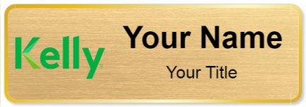 Custom name badges for Kelly Services