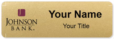 Custom name badges for Johnson Bank