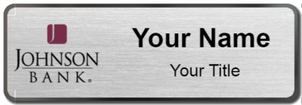 Custom name badges for Johnson Bank