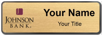 Custom name badges for Johnson Bank